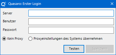 Erster Login